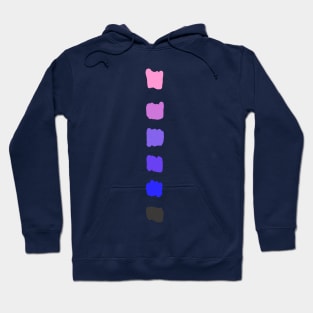 Abstract Minimal Color Dot Stripe Hoodie